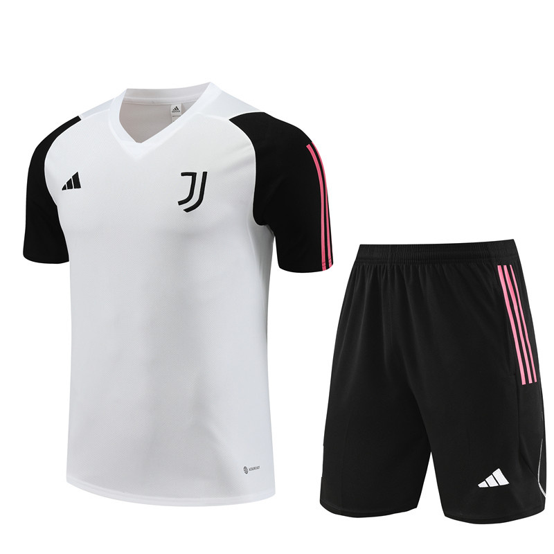 AAA Quality Juventus 23/24 White/Black/Pink Training Kit Jerseys